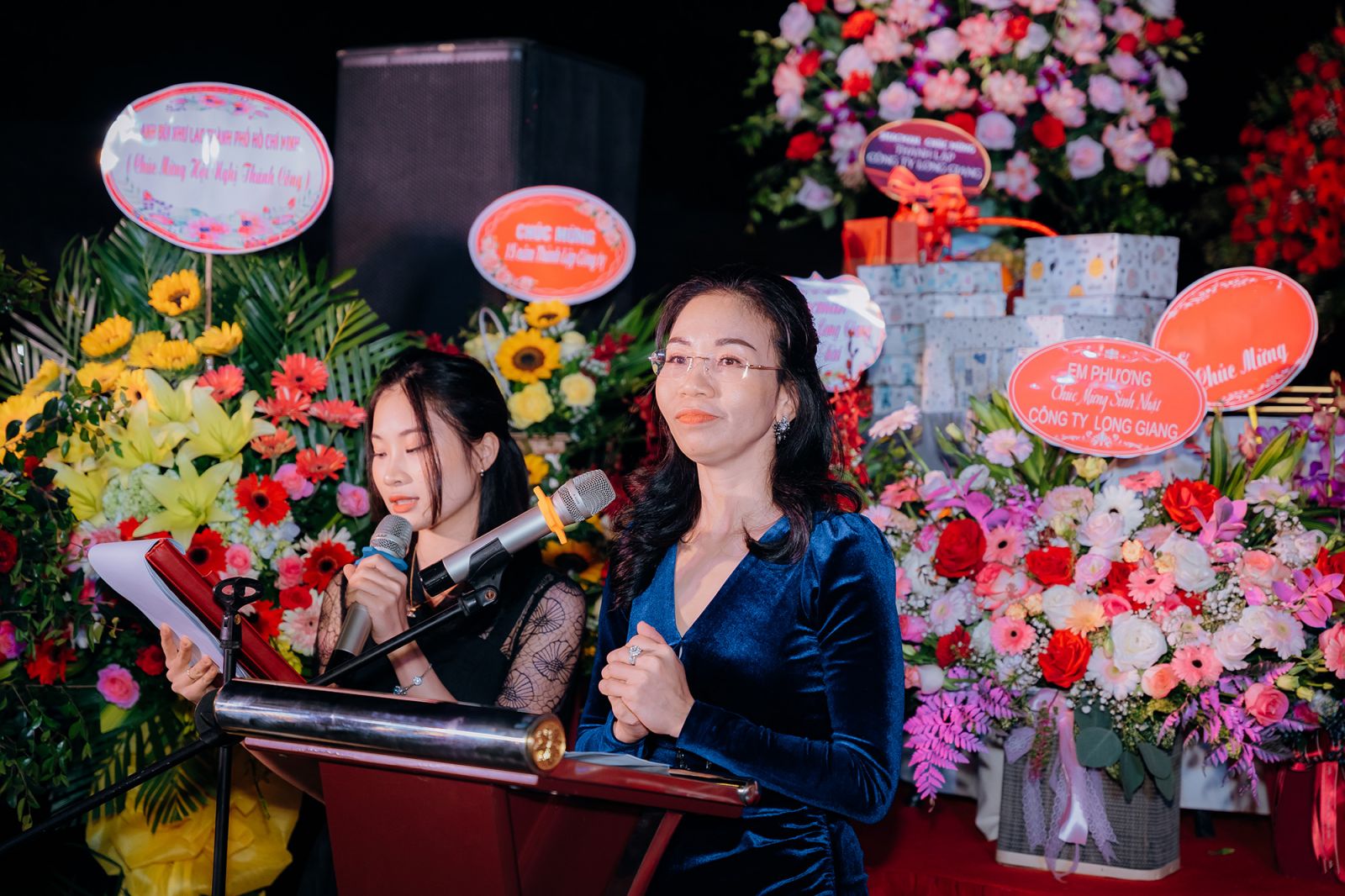 Bà Tạ Lan Hương – Chủ tịch HĐQT Long Giang Corp thay mặt toàn thể công ty gửi lời cảm ơn 